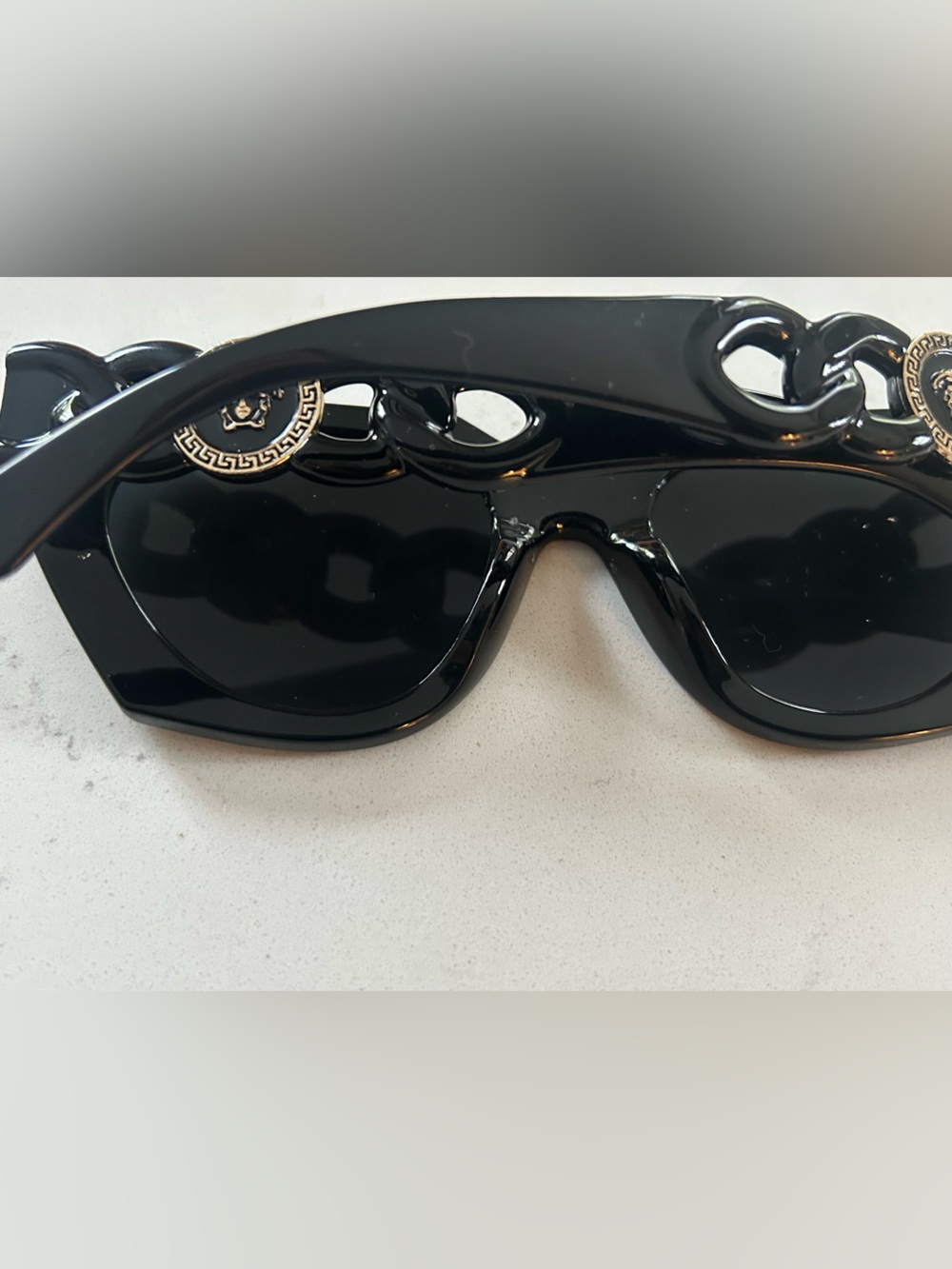NEW fashion Medusa head black gold sunglasses plastic - Picture 4 of 6